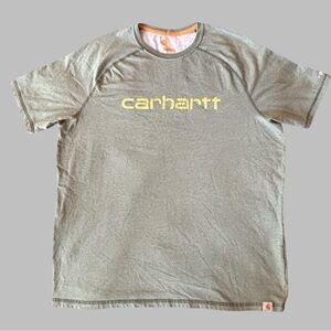 CARHARTT Men’s Olive Green Short Sleeve Tee Size Large
